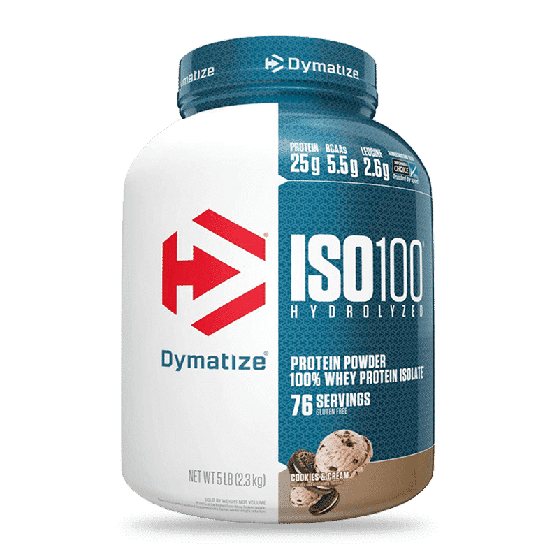 ISO 100 Dymatize 5 LB · 71 Porciones · Barrita Dubai + Shaker de Regalo — 67% OFF